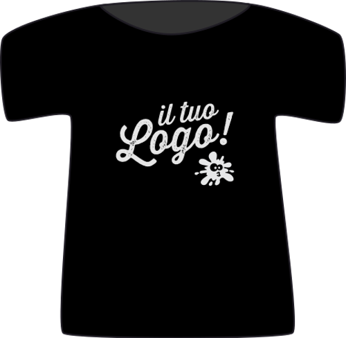 T-shirt uomo cotone stampa A4 2 lati BLACK SPIDER 
