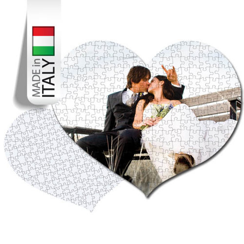 Puzzle a cuore tassello piccolo A4