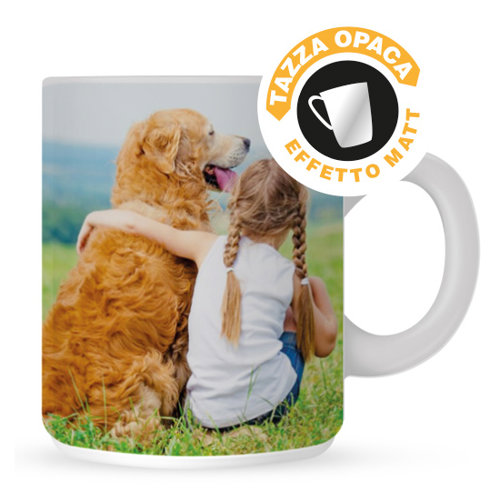 Tazza mug opaca bianca