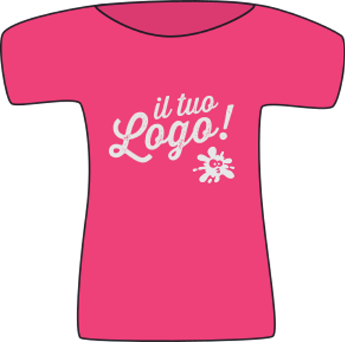 T-shirt donna cotone stampa A4 2 lati FRUIT OF THE LOOM