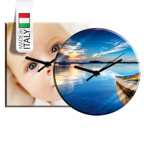 Orologio in vetro circolare