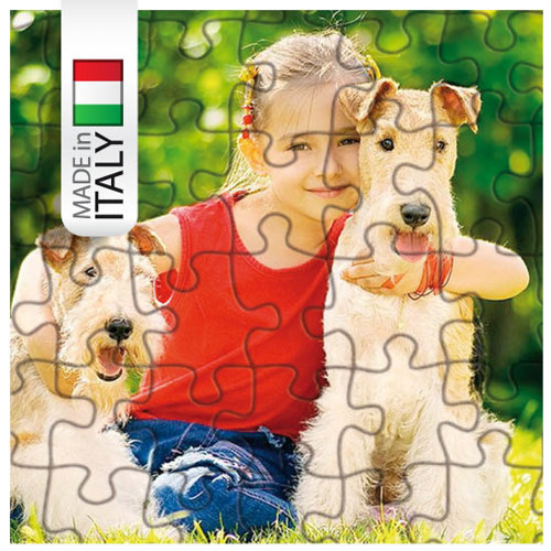 Puzzle quadrato cm 19x19 - 25 pz. tassello grande