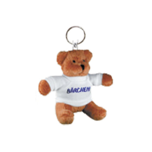 Portachiavi peluche orso con t-shirt personalizzabile