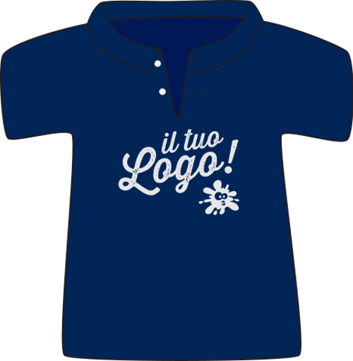 Polo uomo cotone stampa 2 lati JHK 
